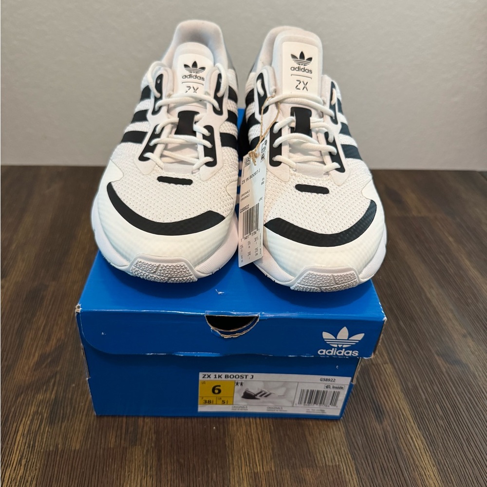 adidas ZX 1K Boost Women's Shoes - White and Black